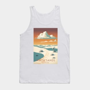 White Sands National Park Travel Poster Tank Top